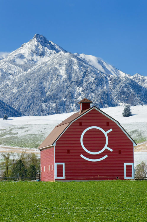 Red barn Wallowa Valley Oregon Red barn Wallowa Valley Oregon