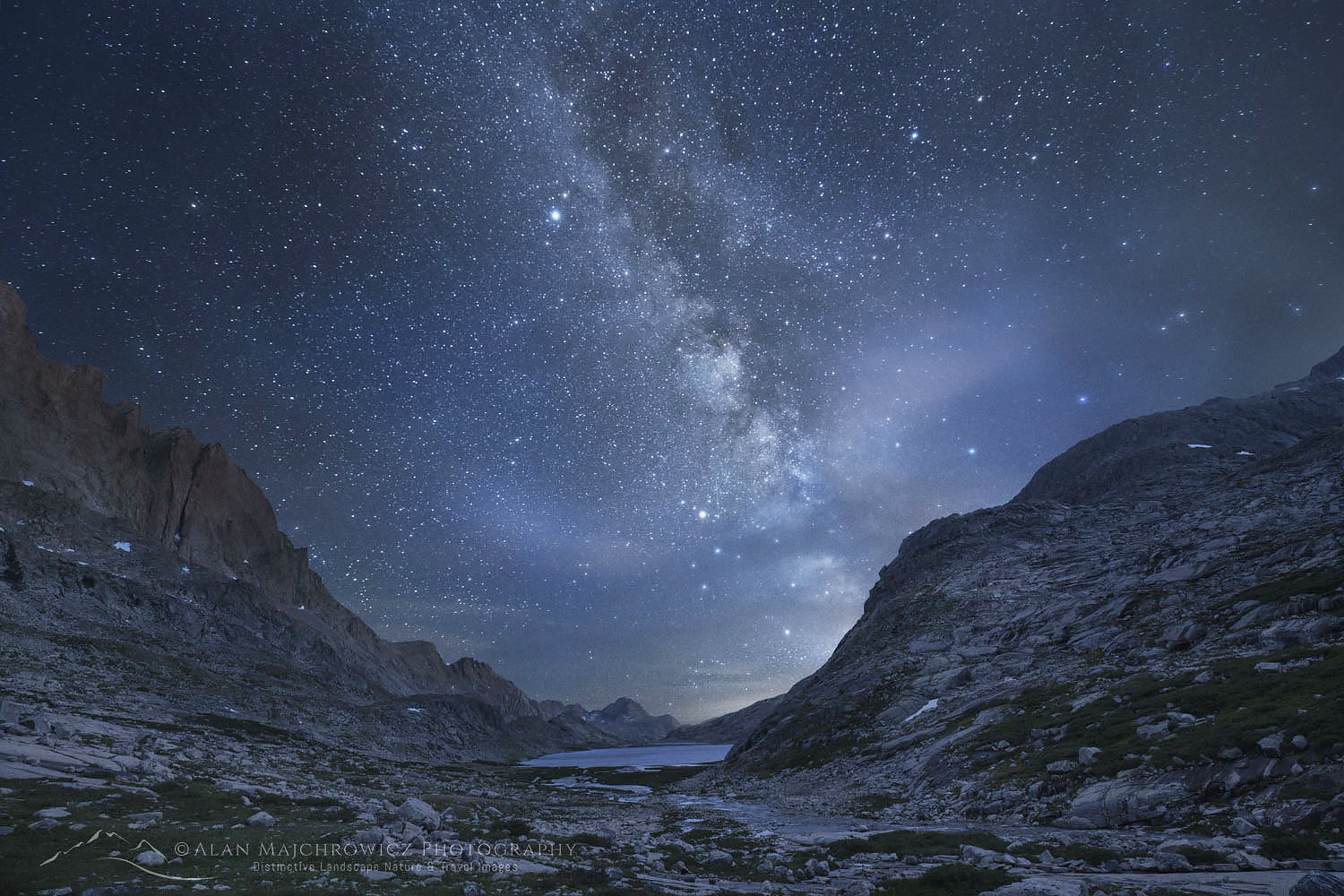 Milky Way over Upper Titcomb Basin Wind River Range Wyoming
